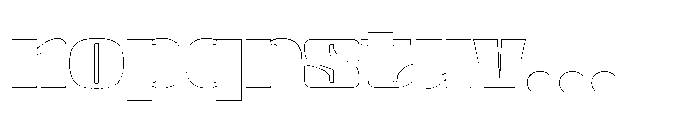 BlocRest BlocRest Outline Font LOWERCASE