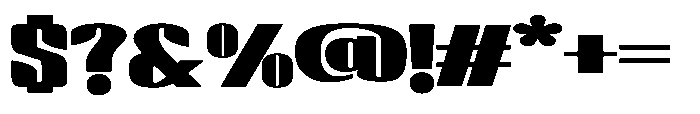 BlocRest BlocRest Regular Font OTHER CHARS