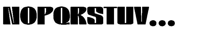 BlocRest BlocRest Regular Font UPPERCASE