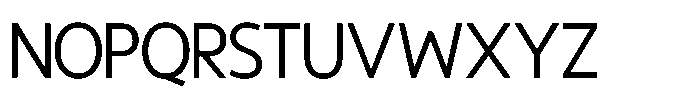 Blocerra Light Font LOWERCASE
