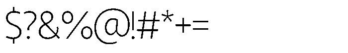 Blocerra Thin Font OTHER CHARS