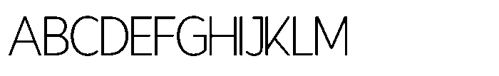 Blocerra Thin Font UPPERCASE