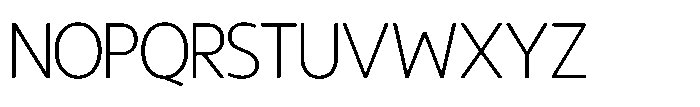 Blocerra Thin Font LOWERCASE