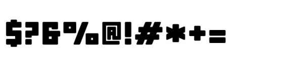 Block Black Rounded Font OTHER CHARS
