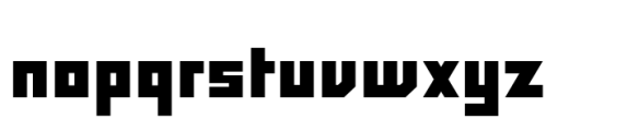 Block Black Font LOWERCASE
