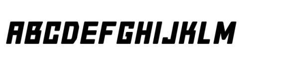 Block Bold Italic Rounded Font UPPERCASE