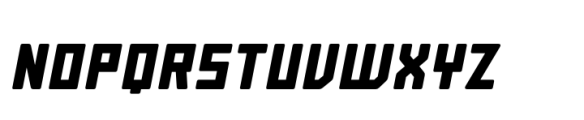 Block Bold Italic Rounded Font UPPERCASE