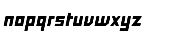 Block Bold Italic Rounded Font LOWERCASE