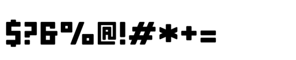 Block Bold Rounded Font OTHER CHARS