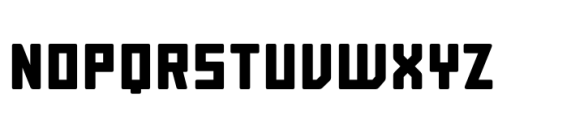 Block Bold Rounded Font UPPERCASE
