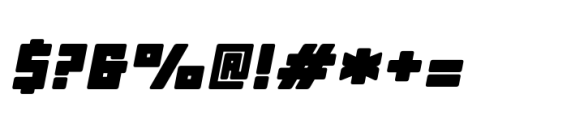 Block Extra Black Italic Rounded Font OTHER CHARS