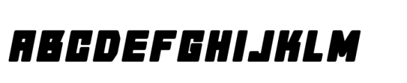 Block Extra Black Italic Rounded Font UPPERCASE