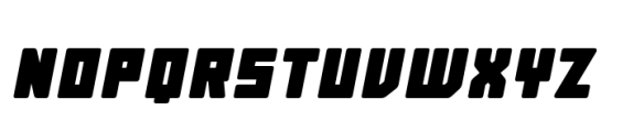 Block Extra Black Italic Rounded Font UPPERCASE