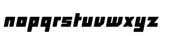 Block Extra Black Italic Rounded Font LOWERCASE