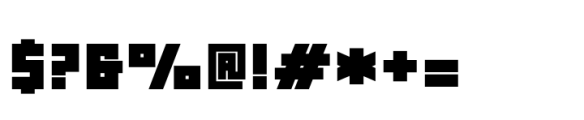 Block Extra Black Font OTHER CHARS