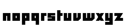 Block Extra Black Font LOWERCASE