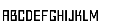 Block Light Rounded Font UPPERCASE