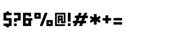 Block Semi Bold Rounded Font OTHER CHARS