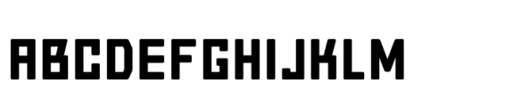 Block Semi Bold Rounded Font UPPERCASE