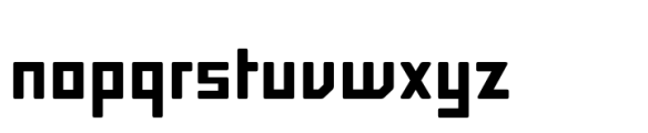 Block Semi Bold Rounded Font LOWERCASE