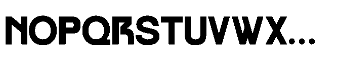 Blockat Font UPPERCASE