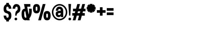 Blockline Font OTHER CHARS