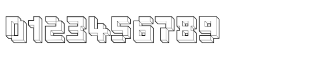 Blockrock Simple Outline Font OTHER CHARS