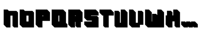 Blockrock Solid Font LOWERCASE