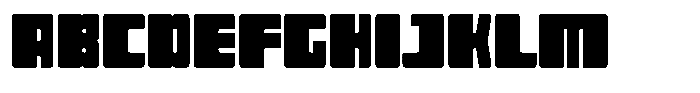 Blockron Font UPPERCASE
