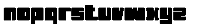 Blockron Font LOWERCASE