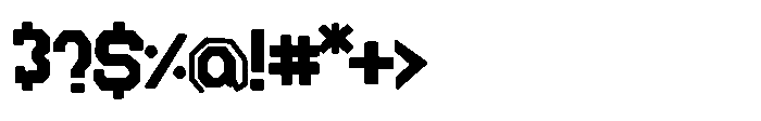 Blocksmith Varsity Font OTHER CHARS