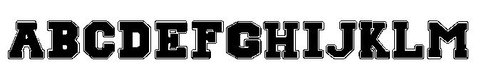Blocksmith Varsity Font UPPERCASE