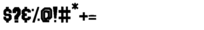 Blockton Regular Font OTHER CHARS