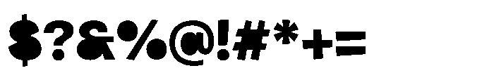 Blocky Delight Font OTHER CHARS