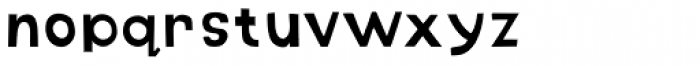 Blocky Fill Font LOWERCASE