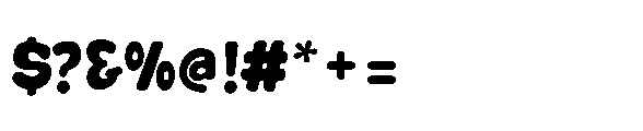 Blocky Vintage Font OTHER CHARS
