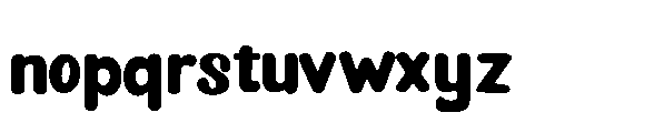Blocky Vintage Font LOWERCASE