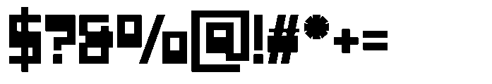Blocode Bold Font OTHER CHARS