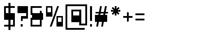 Blocode Light Font OTHER CHARS