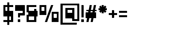 Blocode Medium Font OTHER CHARS