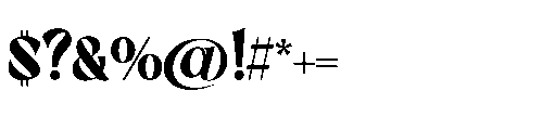Blode starkly Font OTHER CHARS