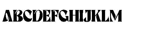 Blode starkly Font UPPERCASE