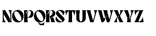 Blode starkly Font UPPERCASE