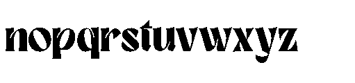 Blode starkly Font LOWERCASE