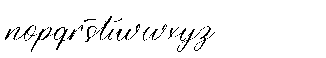 Blodie Natalia Regular Font LOWERCASE