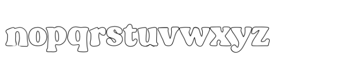 Blogeris Display Blogeris Outline Font LOWERCASE