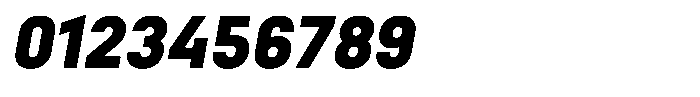 Bloka Sans Black Italic Font OTHER CHARS
