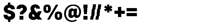 Bloka Sans Black Font OTHER CHARS