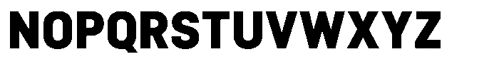 Bloka Sans Black Font UPPERCASE