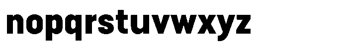Bloka Sans Black Font LOWERCASE